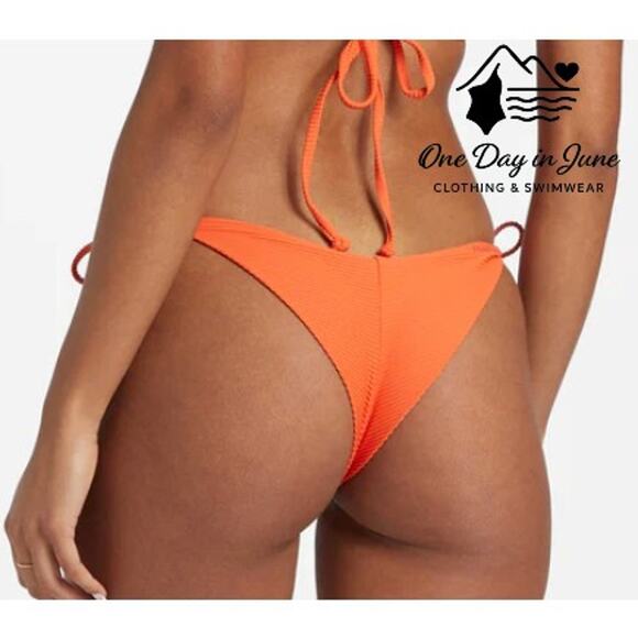 Billabong Tanlines Tide Side Tange Bikini Bottom Size L - Picture 2 of 5